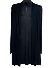 Grace Elements Black Lightweight Long Sleeves Open Front Cardigan Sweater S