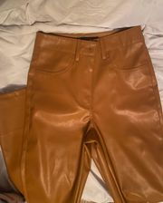 Tan Leather Pants 