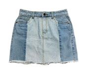 Chelsea & Violet Denim Patchwork Mini Skirt 25