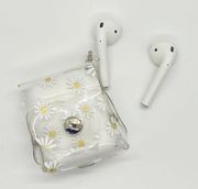 AirPod Case Clear /yellow Flowers