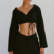 Sabo Skirt Norella Wrap Top Black