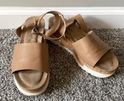 Tan Platform Sandals