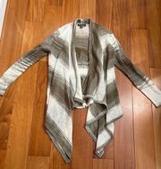 Tommy Bahama Tilson Sweater Stripe Cardigan Open Front Wool Size M