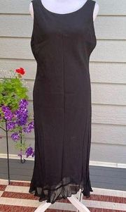 Donna Ricco NY Black Sleeveless Crepe Dress Size 12