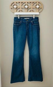 J Brand Love Story Bell Bottom Denim Jeans Blue Sz 26