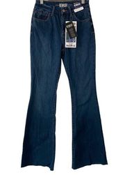 Rewash Juniors High Rise Vintage Reunion Flare Leg Denim Jeans 1/25 NWT