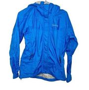 Marmot royal blue jacket hooded size small