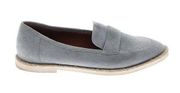 Caslon Leather Grey Print Loafer Slip On Flats Almond Toe Shoe Size 6M