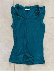 Lucy & Laurel Teal Sz Medium Tank Blouse