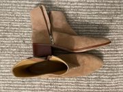 Tan Suede Booties