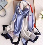 Silky Satin Lightweight Long Shawl Swimsuit Cover up