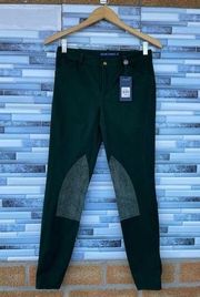 Polo Ralph Lauren Sz 4 Jodhpurs Equestrian Stretch Riding  Pants Dark Green NWT