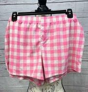 1498-So large pink and white pjs shorts