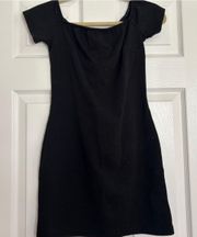 Black Mini Dress Off The Shoulder