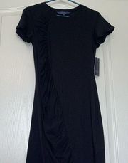 Rachel Roy Cotton Dress with Ruching Design Sz S