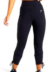 Gymshark  Ruched Slim Fit Joggers Black Size Small