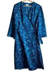 Prologue blue satin dress