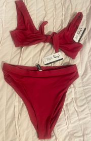 Dippin Daisy Red Bikini Set