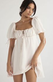 PRINCESS IVORY GEORGETTE MINI DRESS