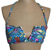 Mara Hoffman deep V cut bandeau swim top size XS