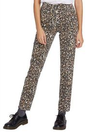 Volcom Super Stoned Skinny Jeans Cheetah Print