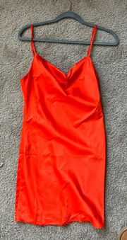 Red Silk Dress