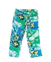 Jams World Colorful Butterfly Print Casual Pants