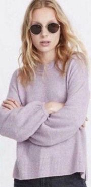 Madewell light purple wool blend sweater, women's size M