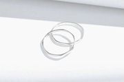 NEW Madewell Delicate Collection Sterling Silver Women 6 Stackable Ring Set