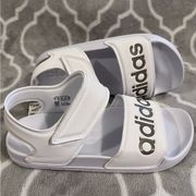 ADIDAS Adilette Women’s Sandal White / Gray H03266 Size 7 New