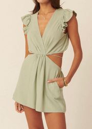 Sage Cut Out Romper