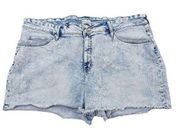 Ava & Viv Womens Plus Size 26W Acid Wash Stretchy Denim Jean Shorts