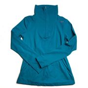 ASICS Thermopolis 1/2 Zip Pullover Running Top Teal