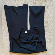 Cahché black high slit trouser pant. Size 0