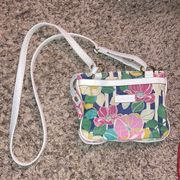 Small White Relic Floral Crossbody Purse