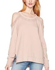 NWT  cold shoulder terry top