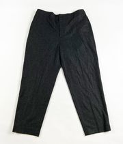 NEW Club Monaco Ryanne Wool Blend Skinny Ankle Crop Pants Black Mix 12