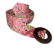 Vera Bradley Retired Pinwheel Pink Reversible Cloth Belt