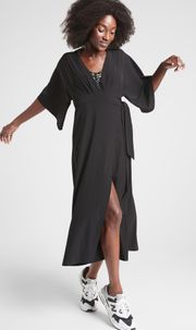 NWOT Calistoga Charcoal Black Beach Coverup Pool Resort New