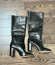 Kelly Leather Studded Boots