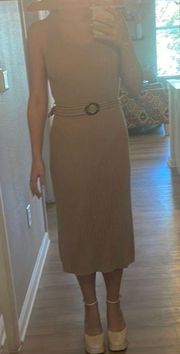 Taupe Midi Dress