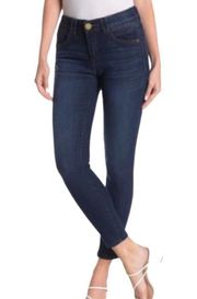 Democracy Anthropologie Women's “Ab” Solution Skinny Ankle Mid Rise Jeans Size 8