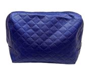 Nordstrom Blue Textured Makeup Bag