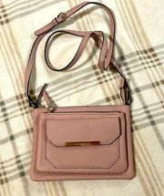 Jarson Double Zip Flap Crossbody Pink  Crossbody Bag