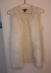 White Fur Vest