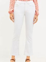 NWT Petite High Rise Kick Crop Jeans in White