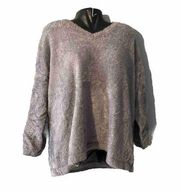 Torrid Purple Eyelash Pullover Size 2 V-Neck Sweater Women's 77% Nylon 23%