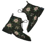 Rebecca Minkoff 7.5 Gerry Floral Embroidered Combat Boots