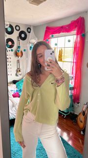 Lime Green Cardigan