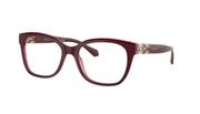 Bvlgari Eyeglasses Bordeaux On Transparent Red